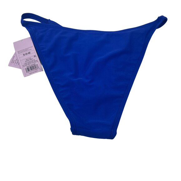 Wild Fable Women's Size Small 4-6 Swim Bottom Bikini Hi Leg Blue New With Tags - Picture 2 of 9